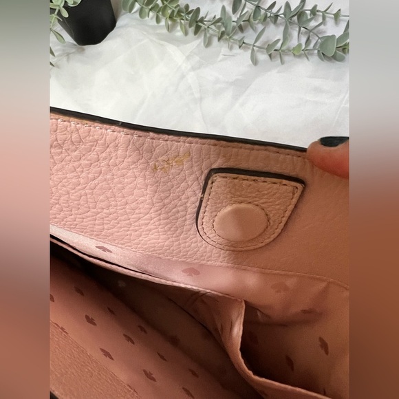 Kate Spade Jackson Large Light Pink Leather Shoulder Bag Triple Compartment EUC - Picture 7 of 15